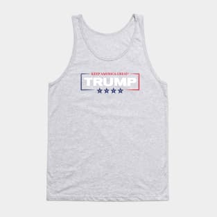 Trump 2020 Keep America Great! Red White Blue Tank Top